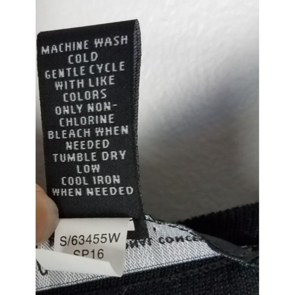 I.N.C Woman Sz. 2X Black Lightweight Sweater W/ Gold/Suede Details NWT - Picture 4 of 7